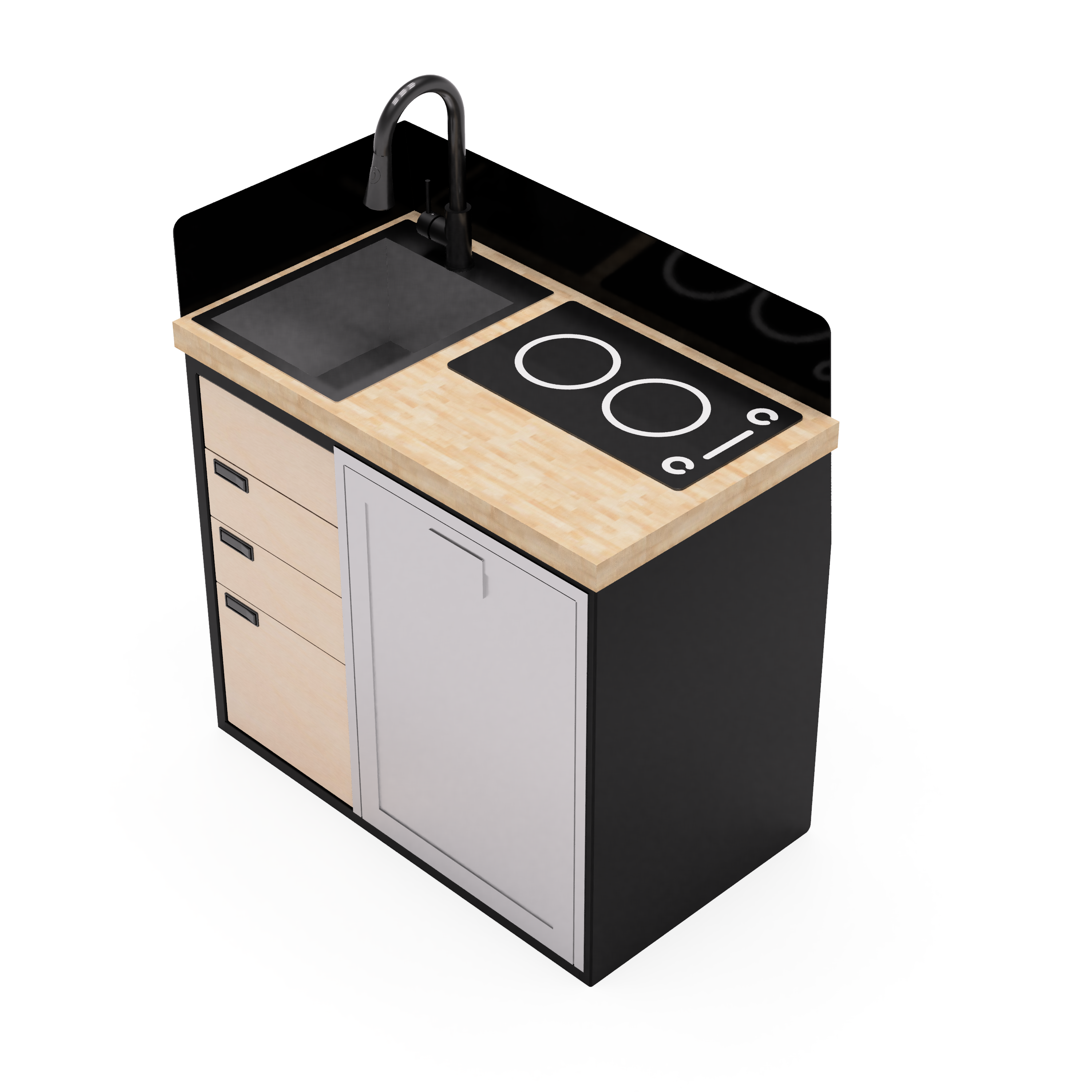 40" Kitchen Cabinet with Appliances - My Store