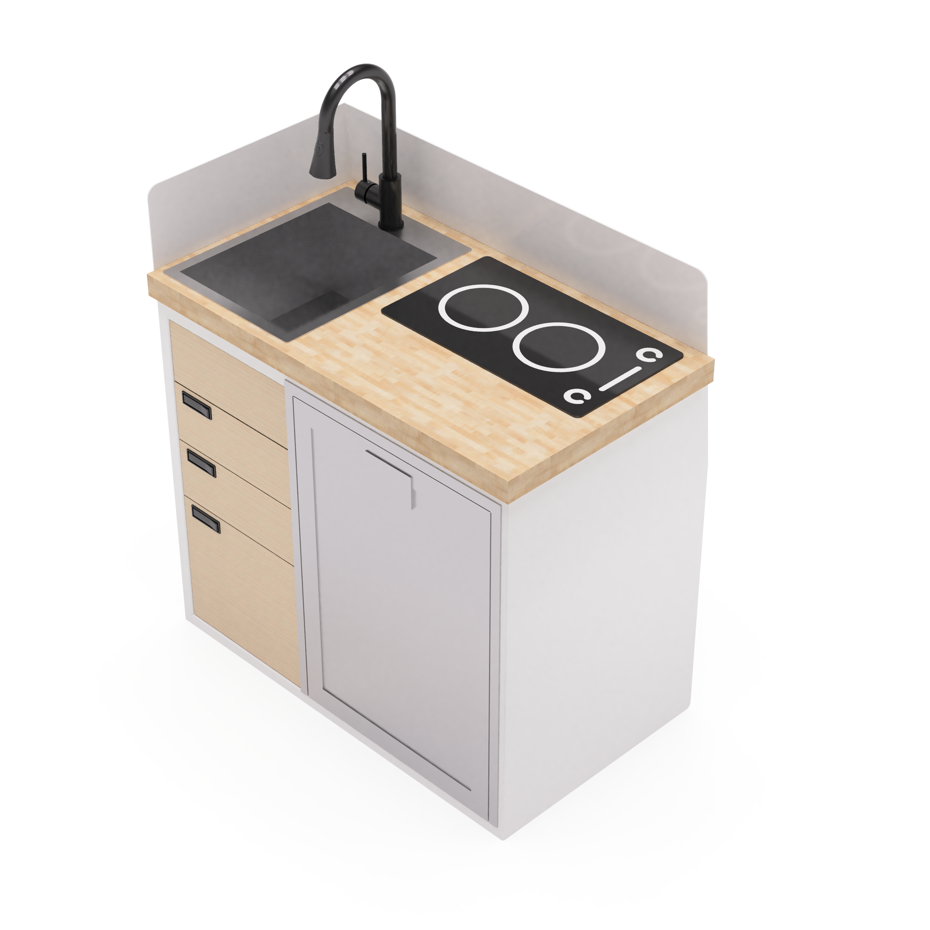 40" Kitchen Cabinet with Appliances - My Store