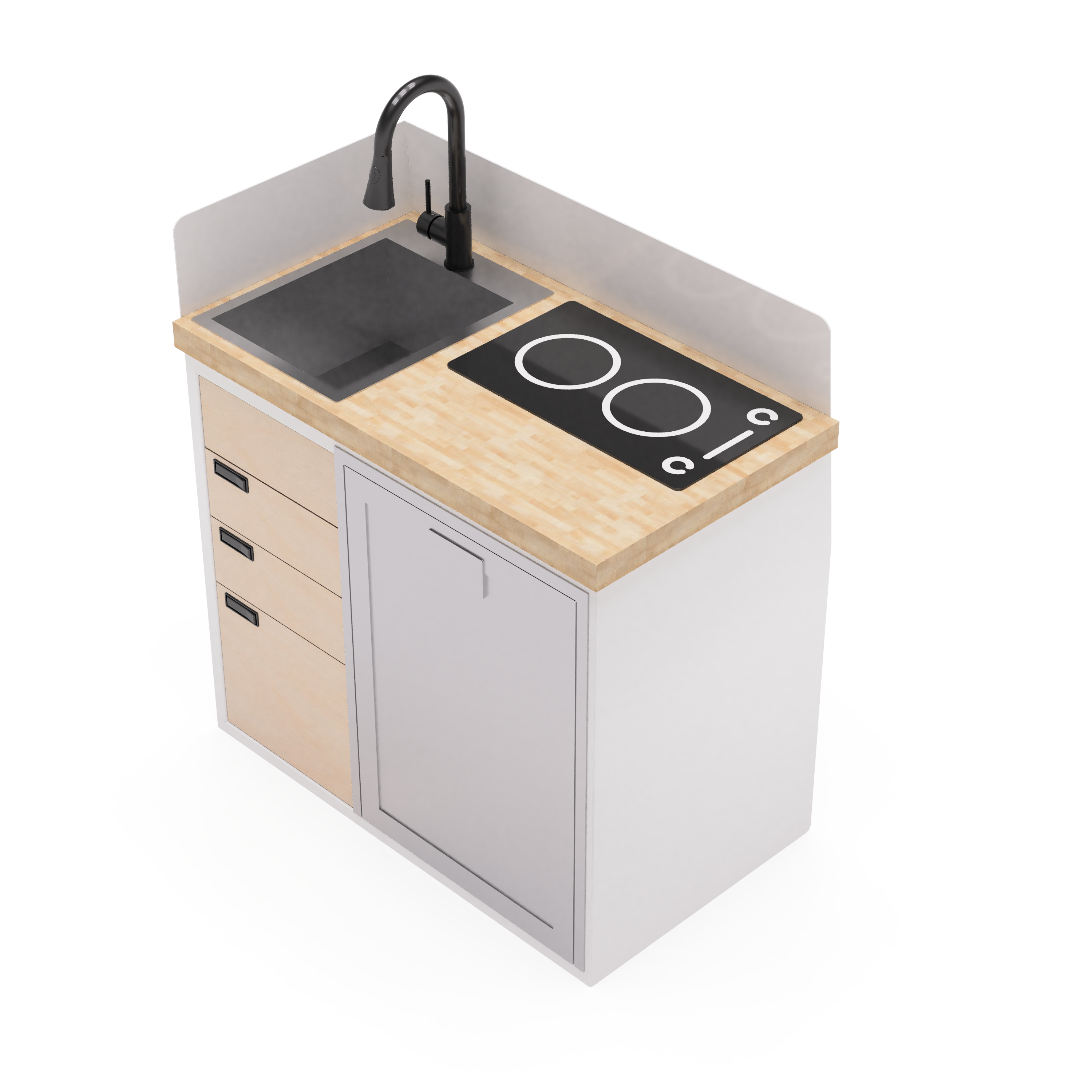 40" Kitchen Cabinet with Appliances - My Store
