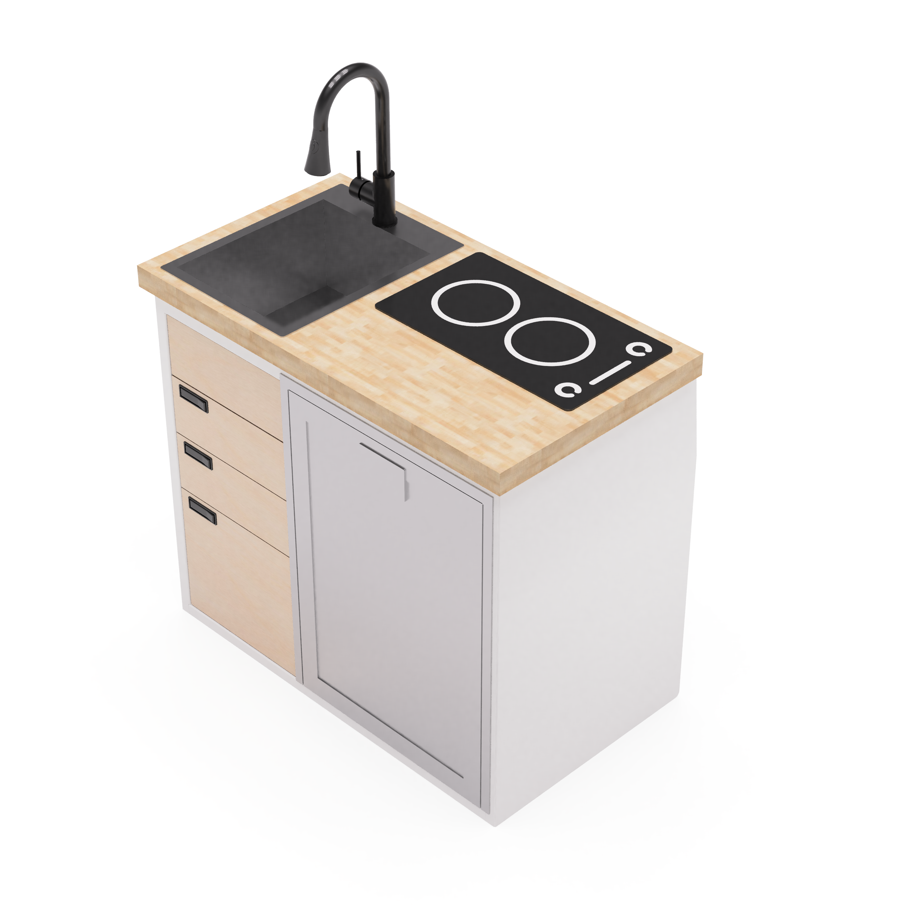 40" Kitchen Cabinet with Appliances - My Store