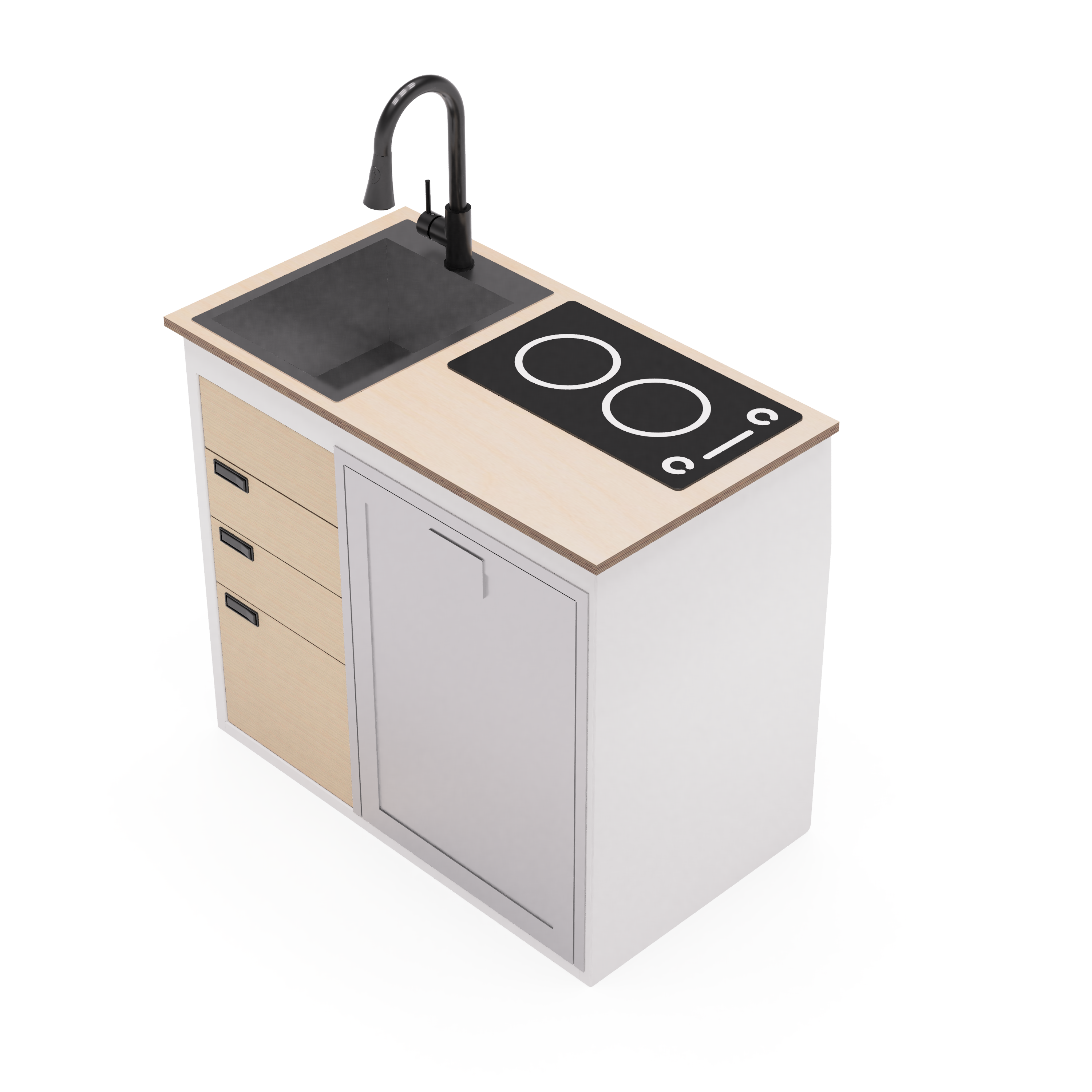 40" Kitchen Cabinet with Appliances - My Store