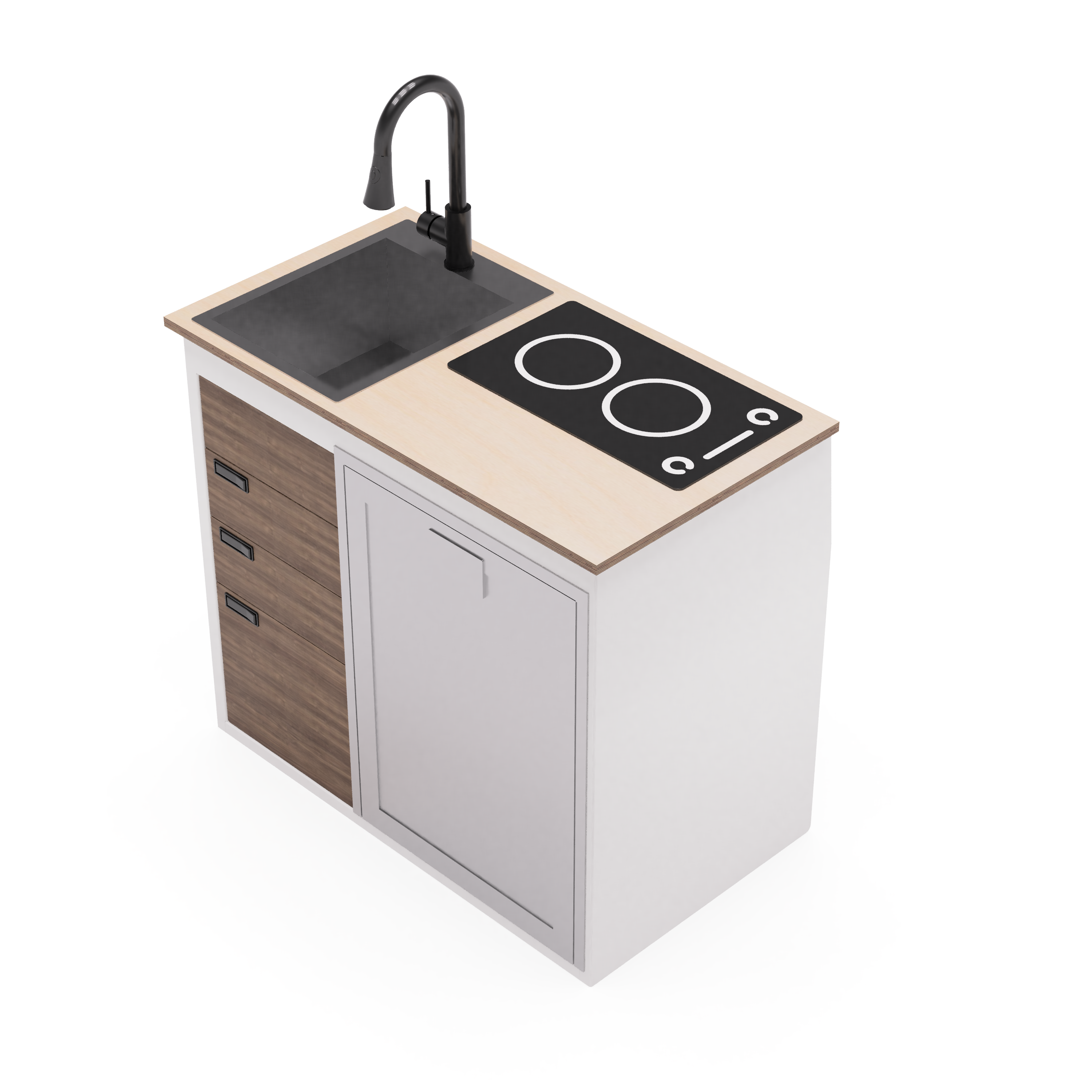 40" Kitchen Cabinet with Appliances - My Store