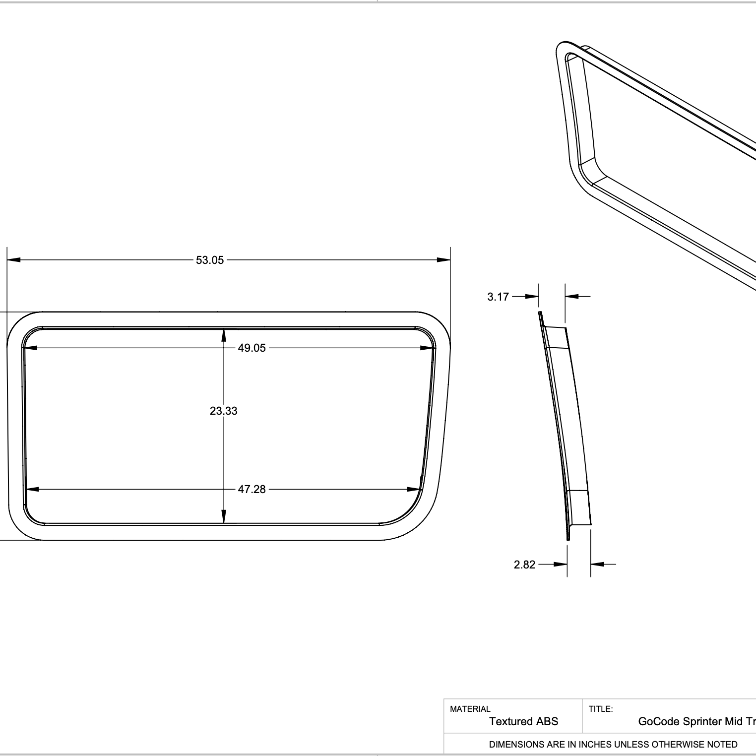 Mercedes Sprinter Universal Driver Mid Trim Ring - My Store