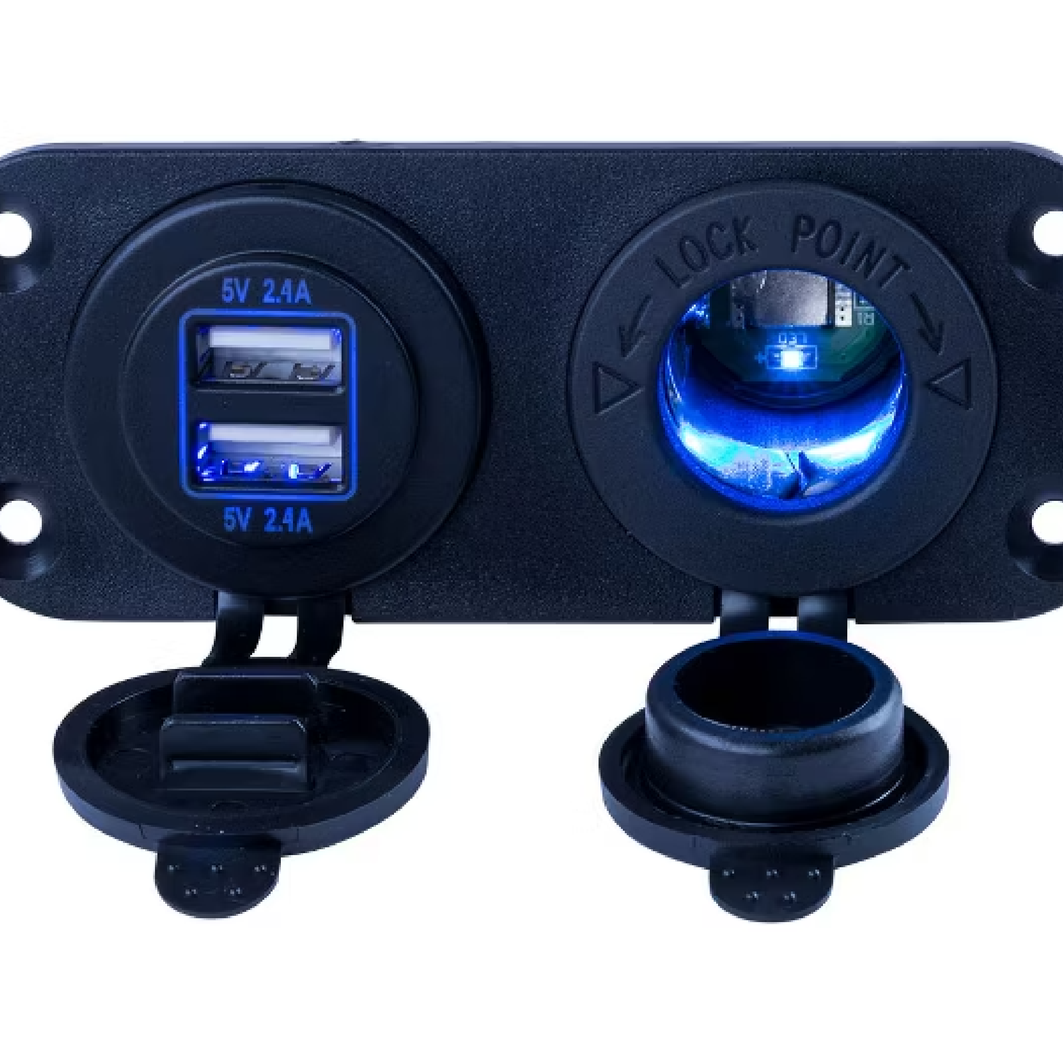 Sea-Dog USB Power Socket Panel and 12V - My Store