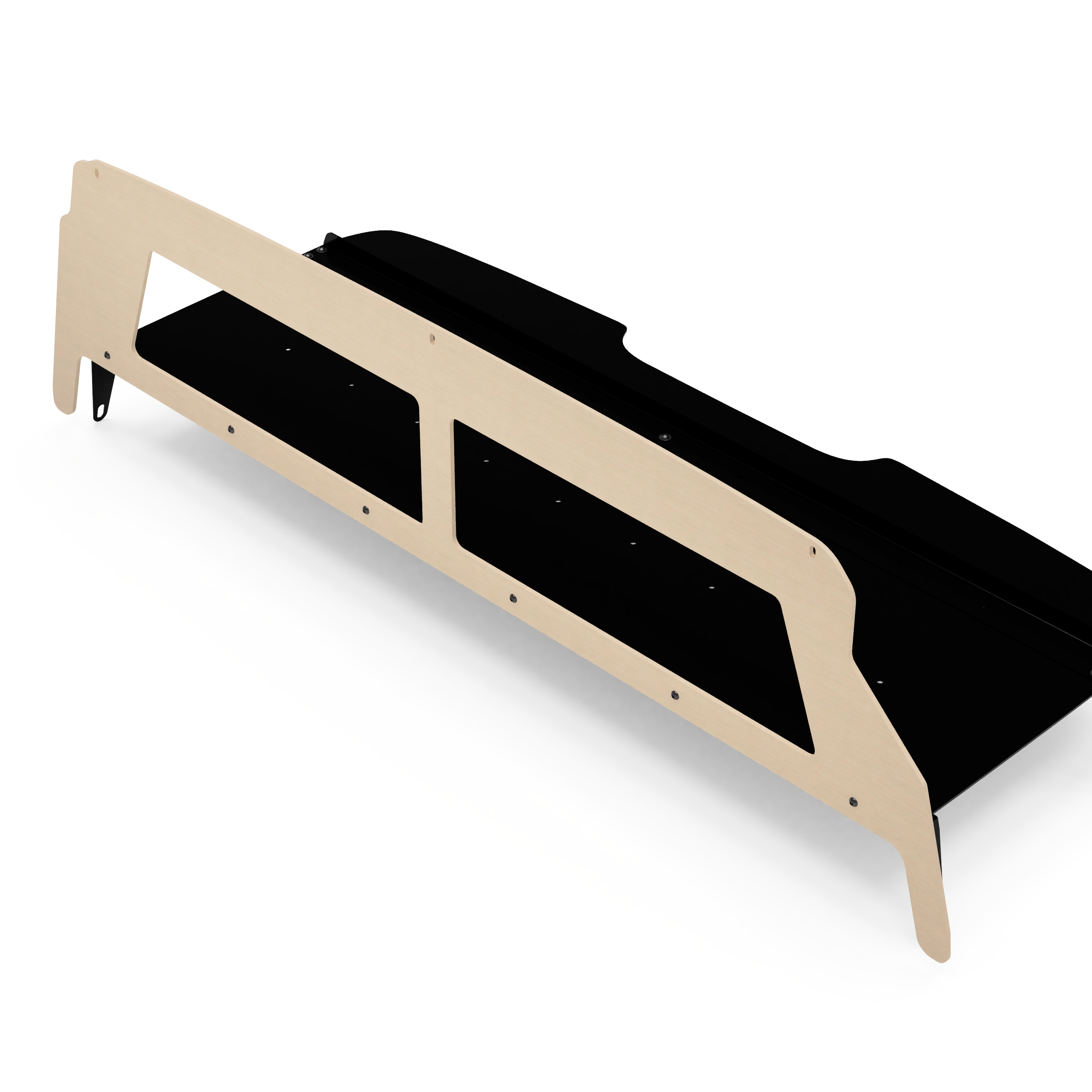 Virtus Vans Sprinter headliner shelf — Asian Sand laminate face