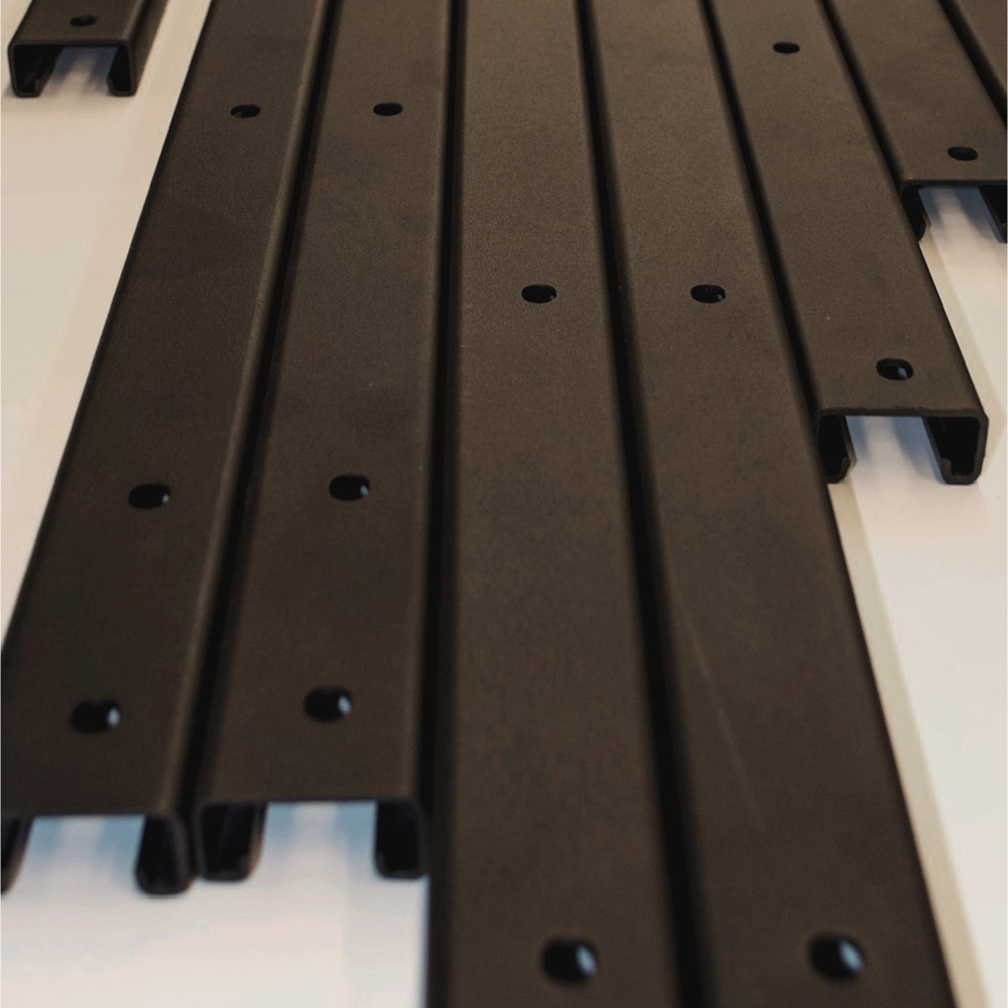 Powder-coated steel structural frames for Mercedes Sprinter Base Camp Build by Virtus Vans