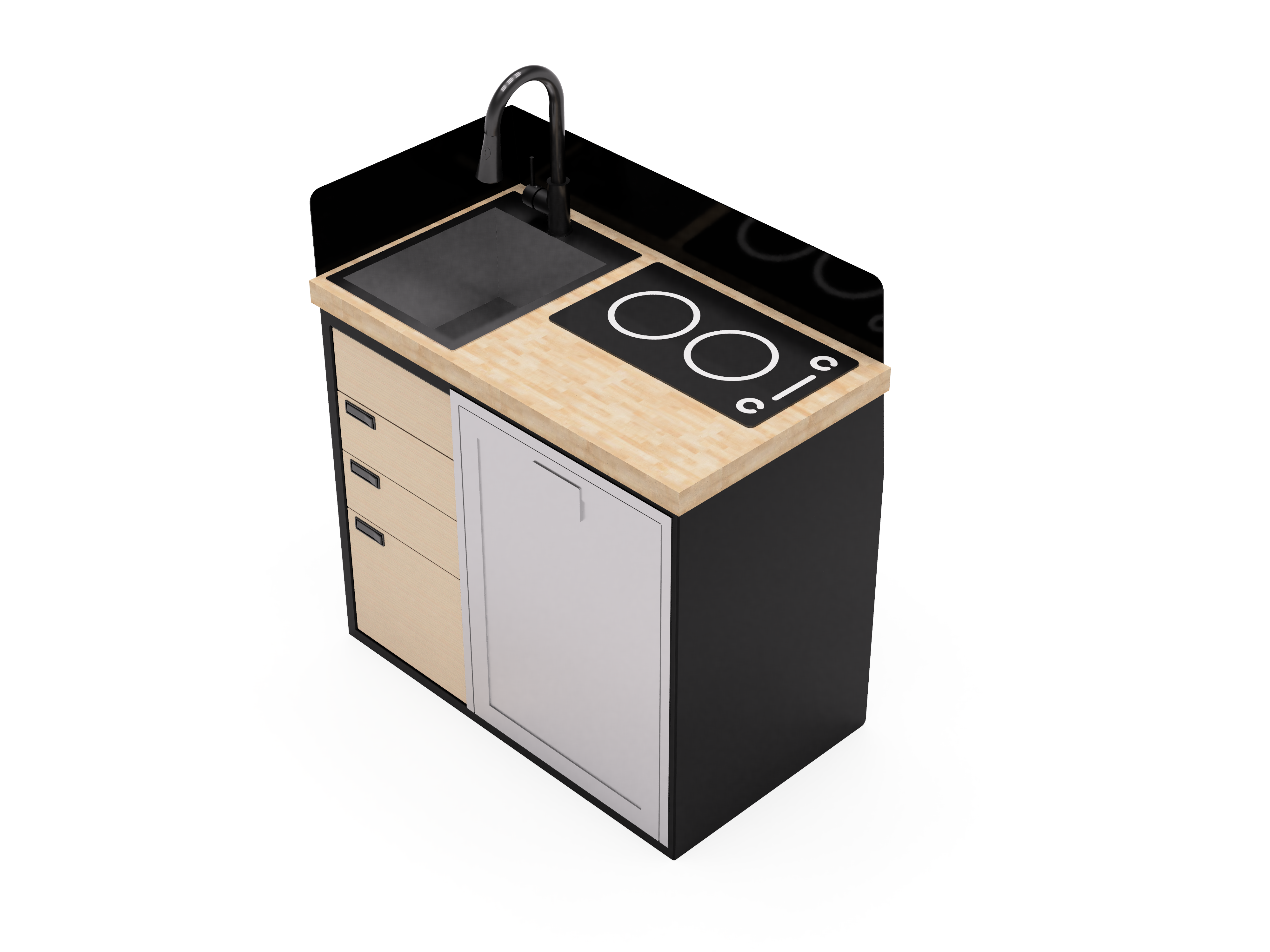 40" Kitchen Cabinet with Appliances - My Store