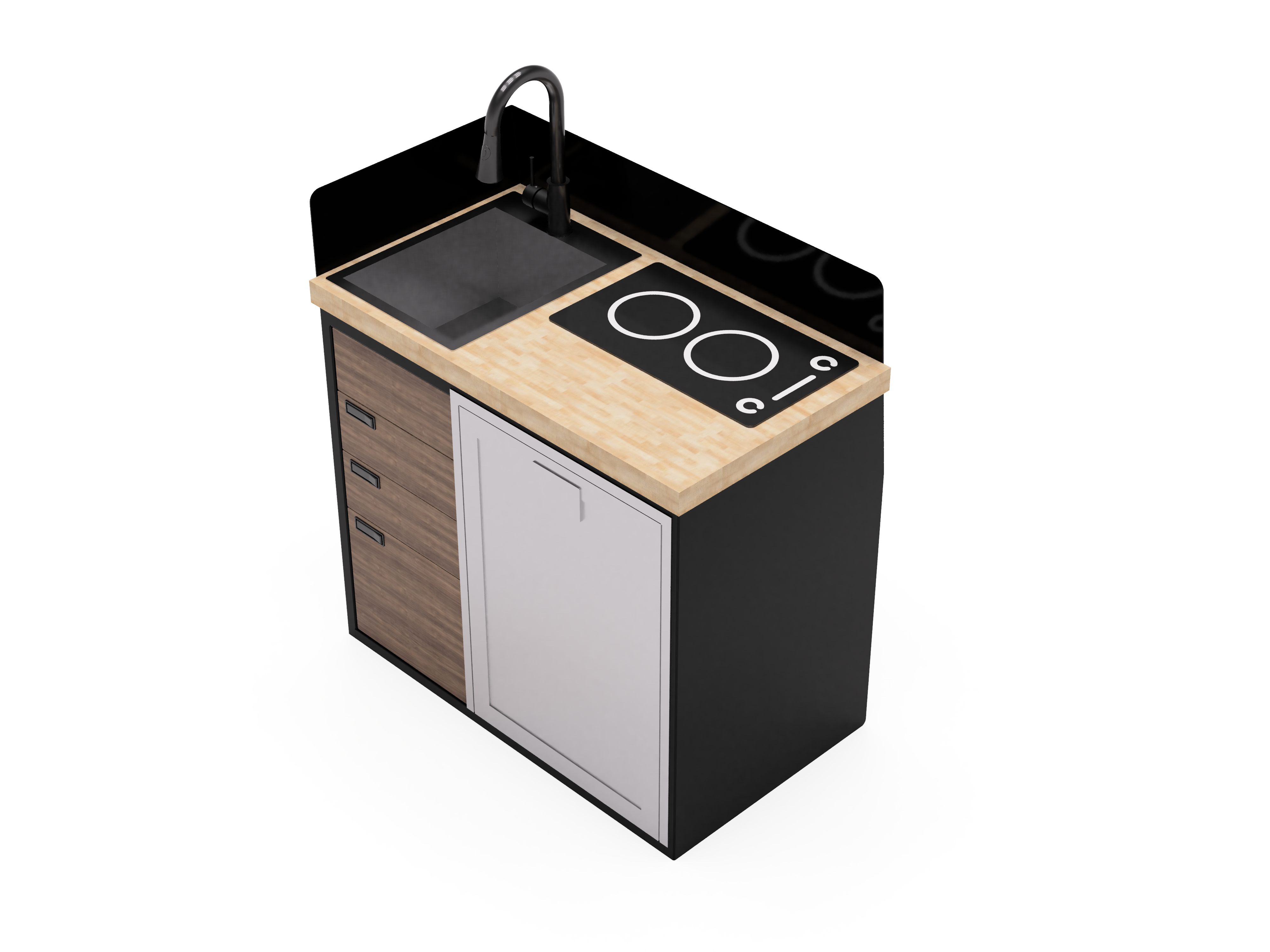 40" Kitchen Cabinet with Appliances - My Store