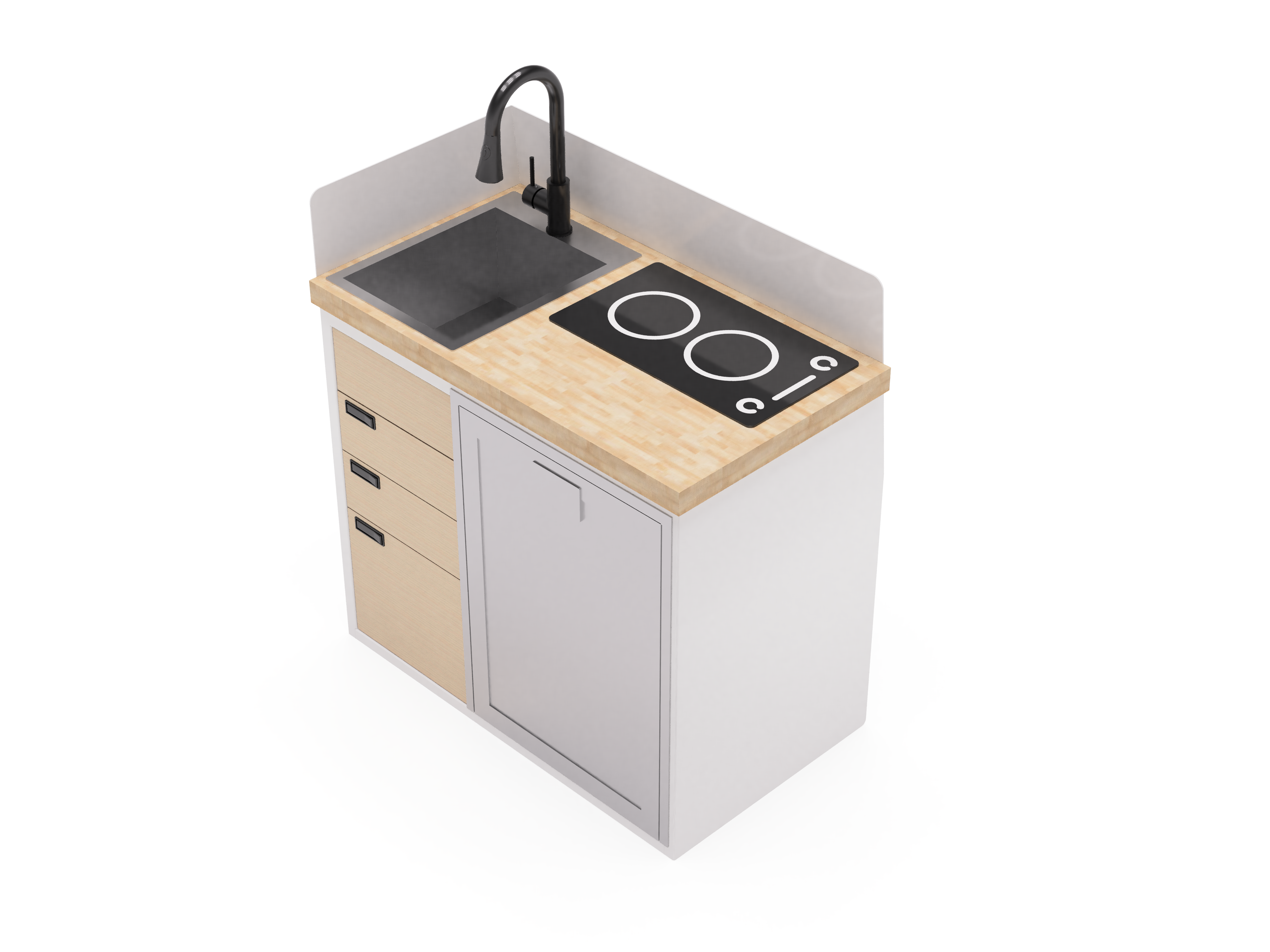40" Kitchen Cabinet with Appliances - My Store