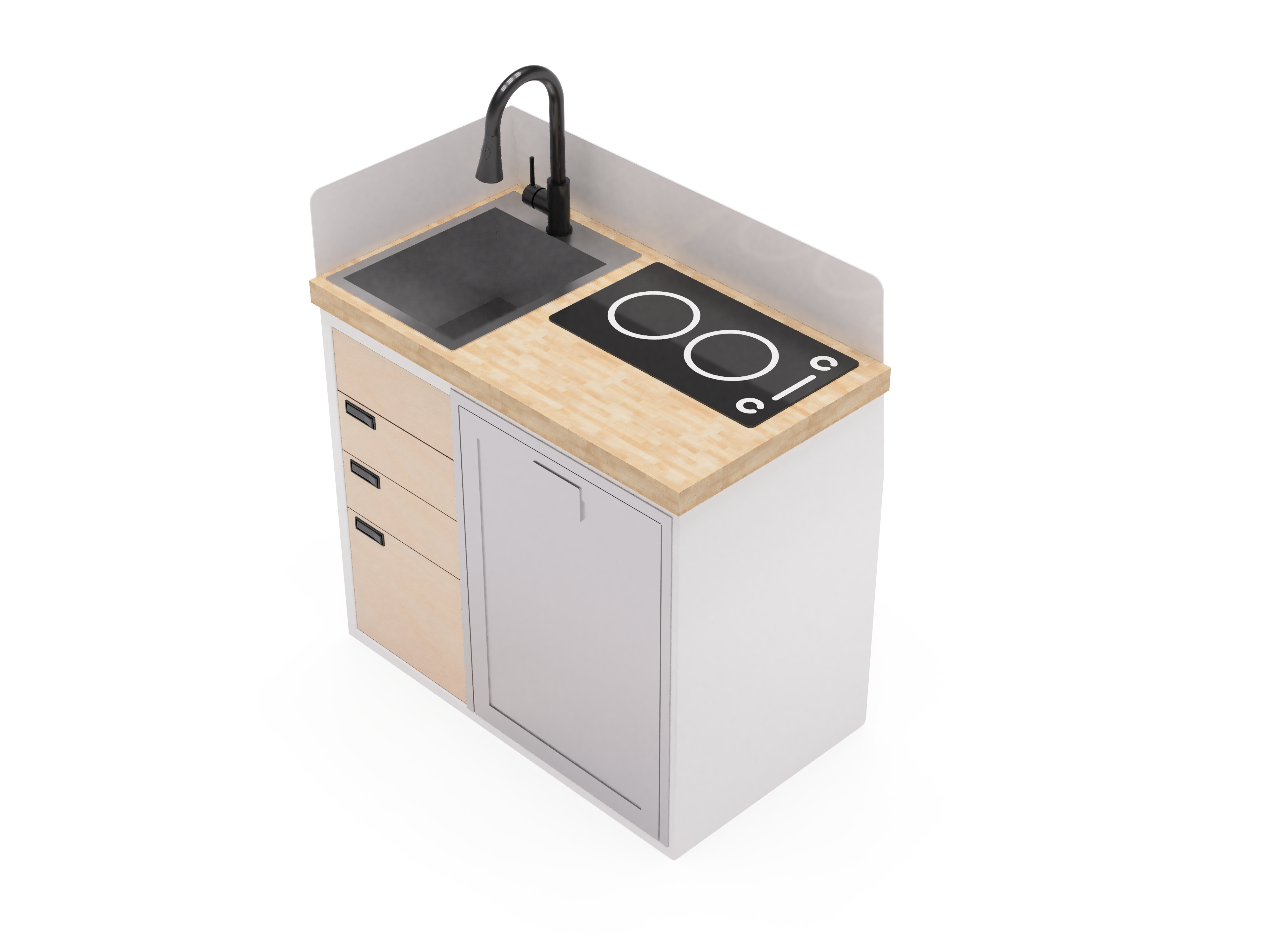 40" Kitchen Cabinet with Appliances - My Store