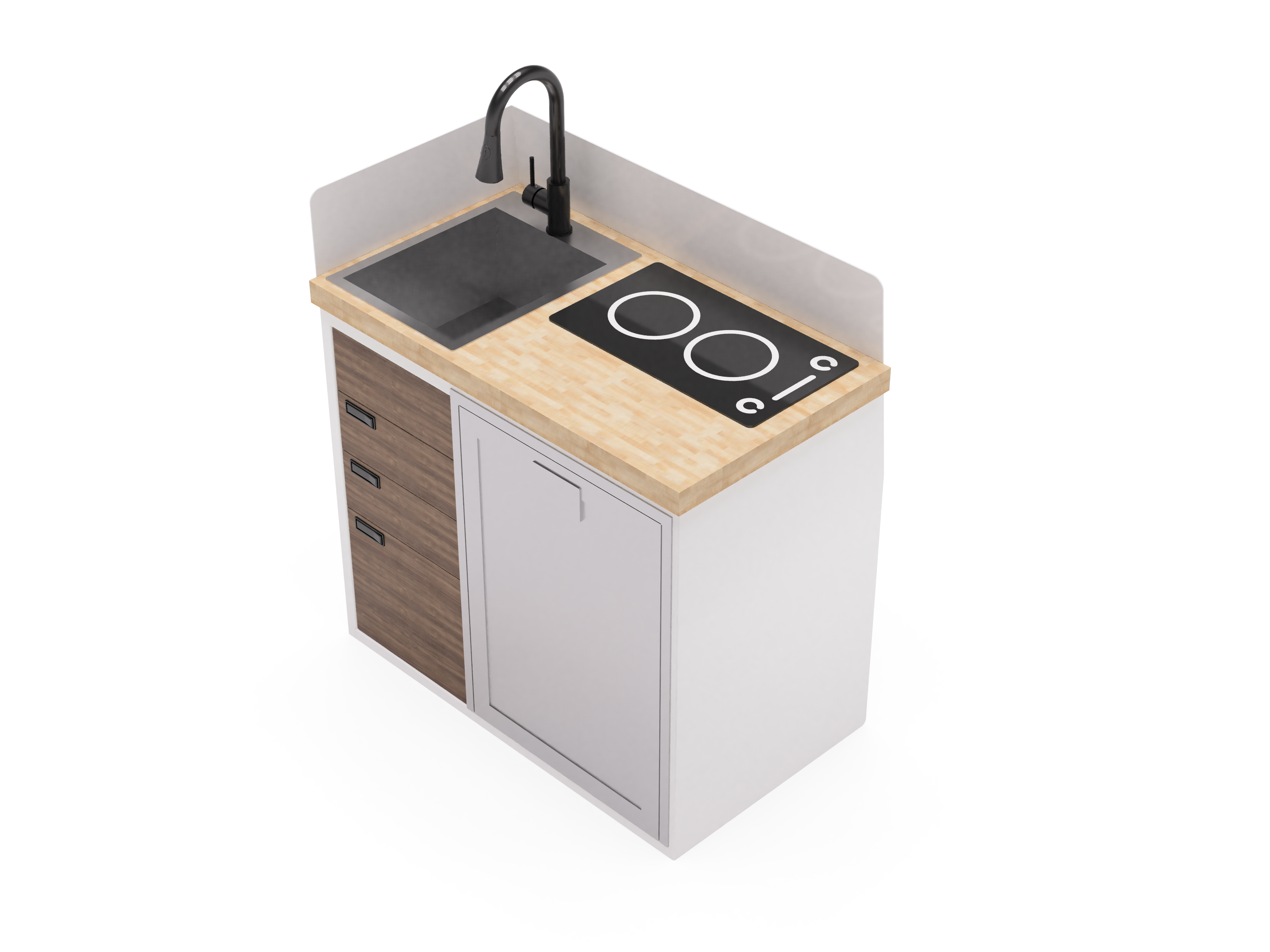 40" Kitchen Cabinet with Appliances - My Store