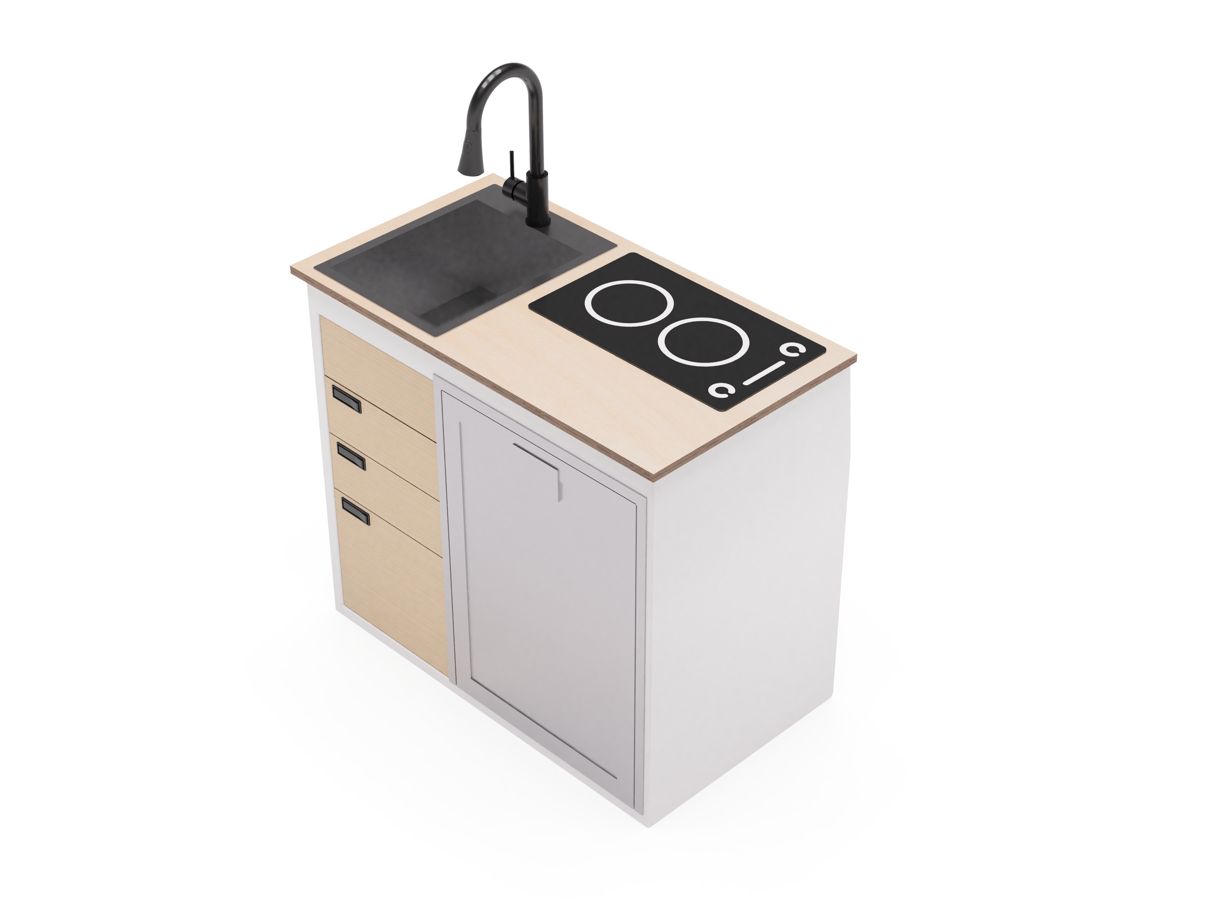 40" Kitchen Cabinet with Appliances - My Store