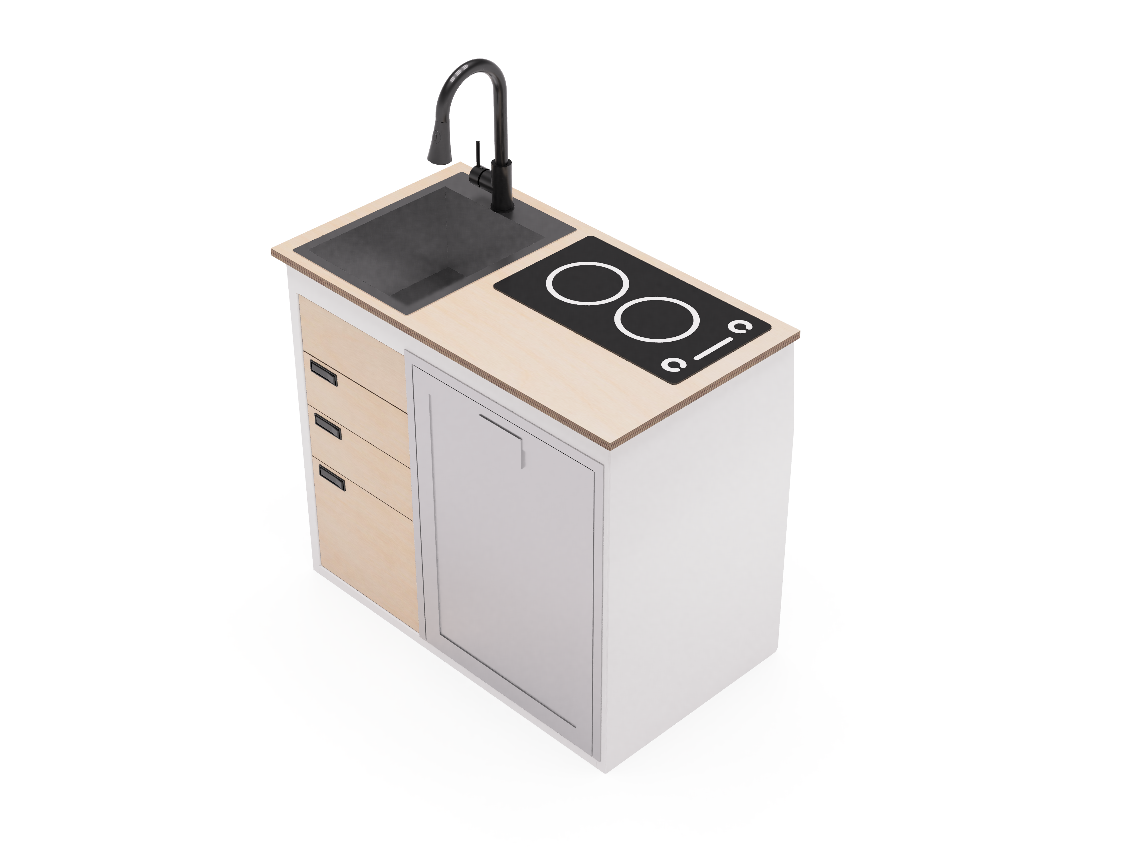 40" Kitchen Cabinet with Appliances - My Store