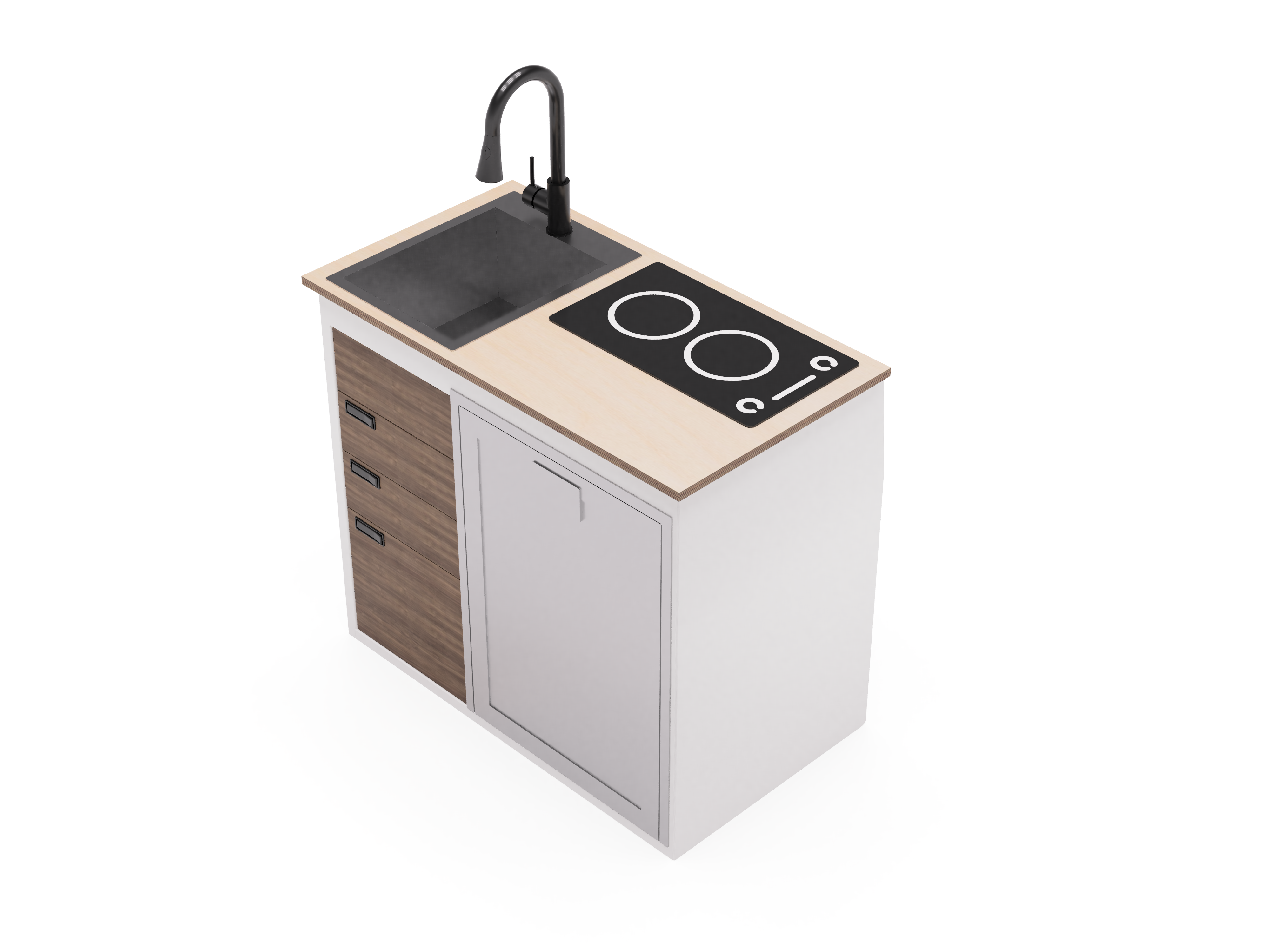 40" Kitchen Cabinet with Appliances - My Store