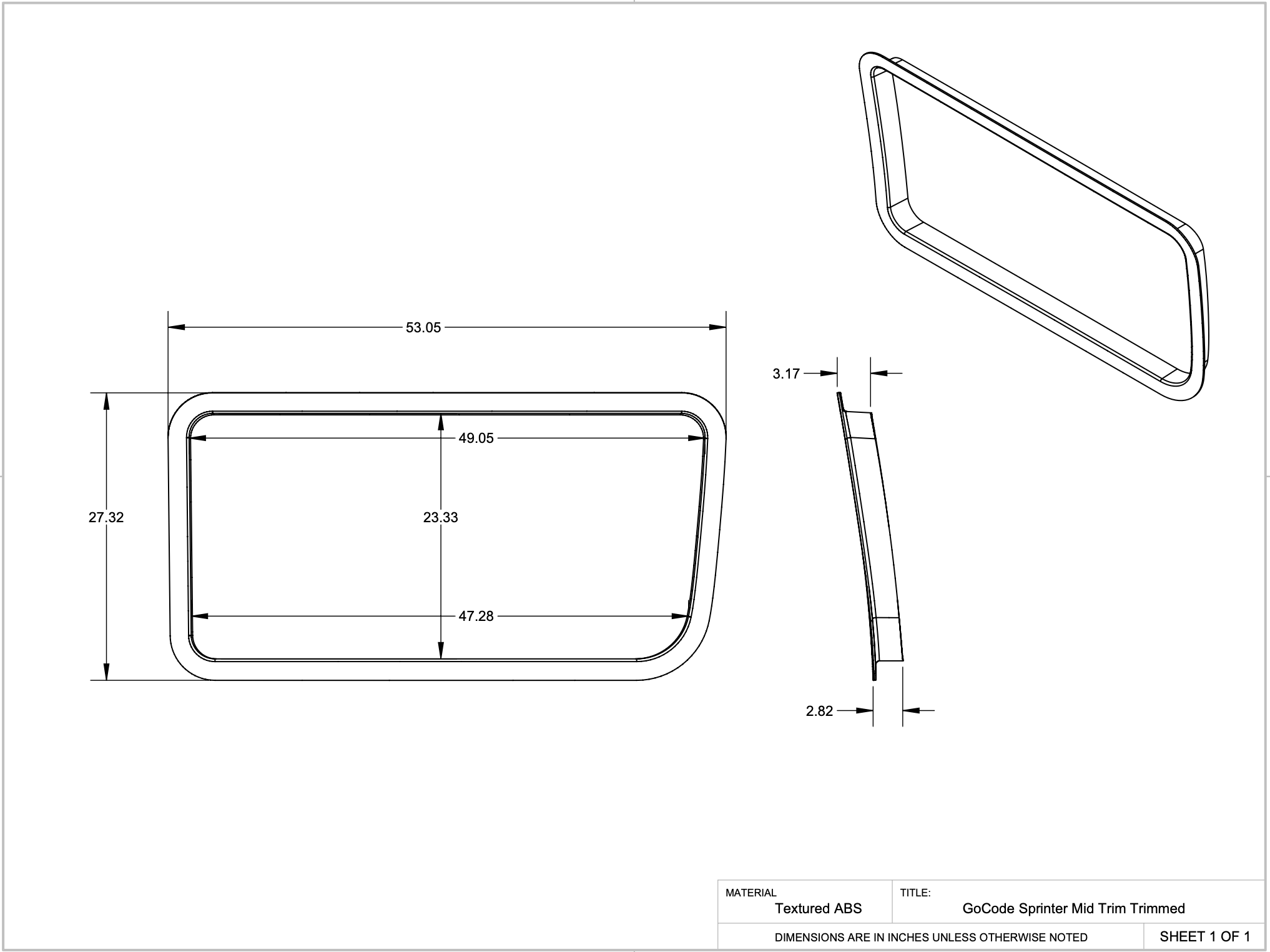 Mercedes Sprinter Universal Driver Mid Trim Ring - My Store