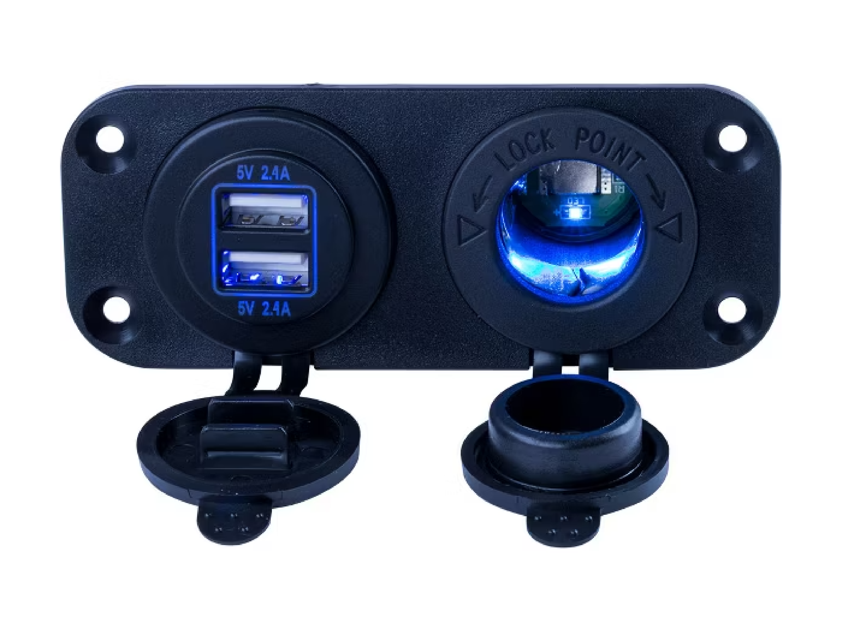 Sea-Dog USB Power Socket Panel and 12V - My Store