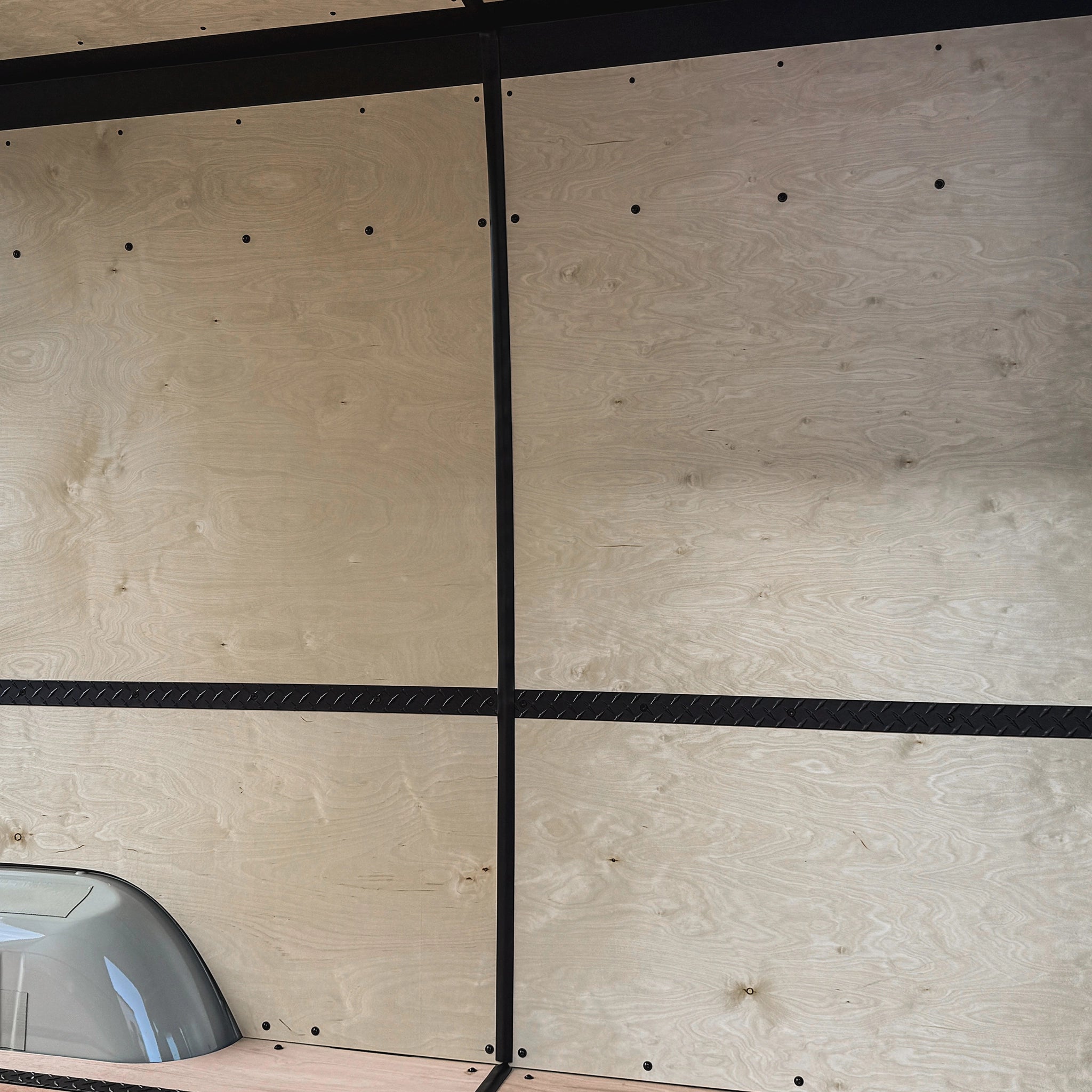 Premium wall covering finish options for Virtus Vans Sprinter Base Camp Build