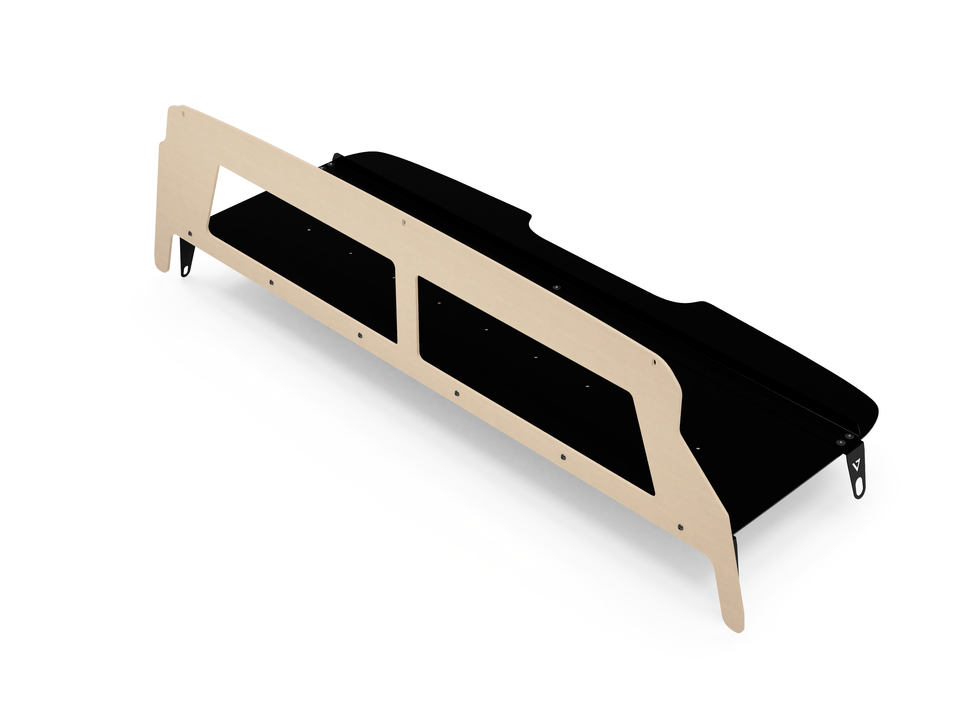 Virtus Vans Sprinter headliner shelf — Asian Sand laminate face